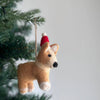 Felt Corgi Ornament