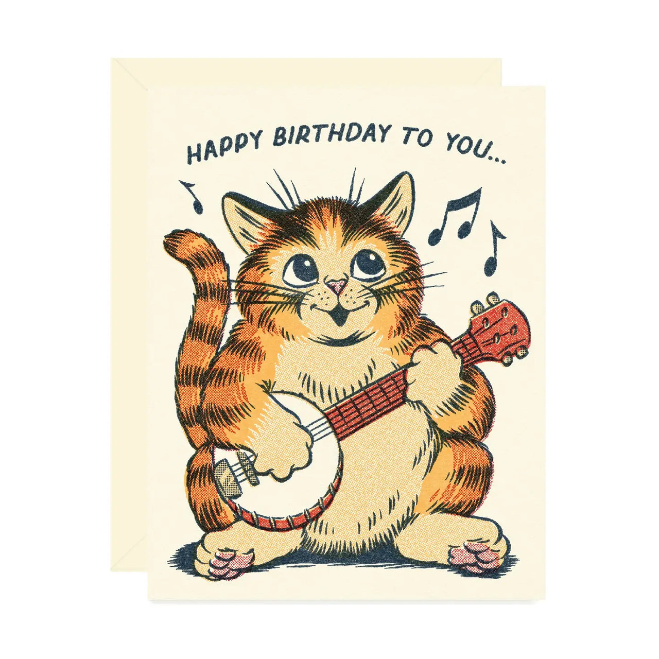 Singing Cat Banjo Birthday