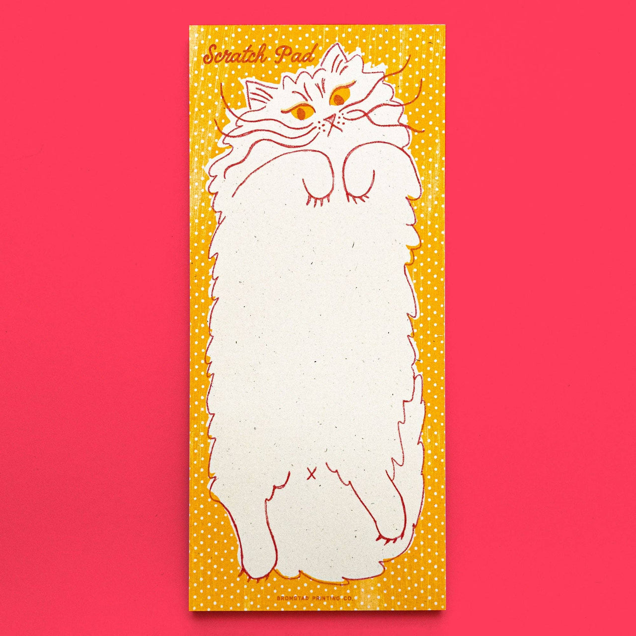 Scratch Pad Cat Risograph Notepad