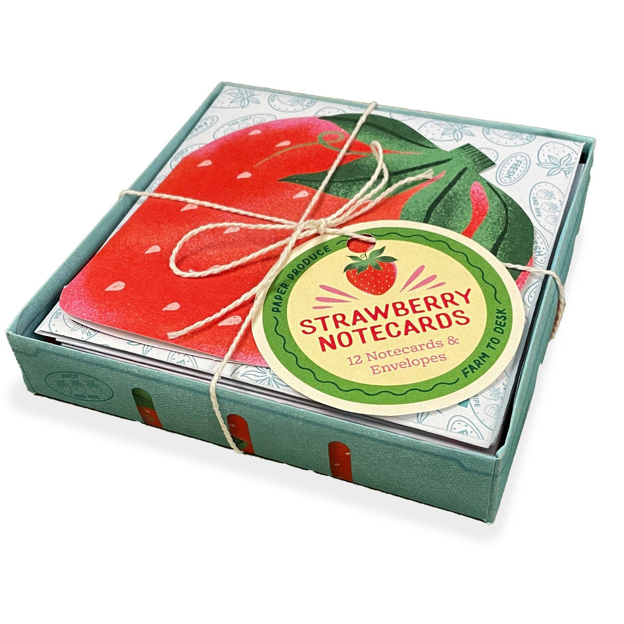 Paper Produce Strawberry Notecards
