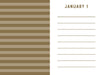 Navy Stripes Mini One Line a Day