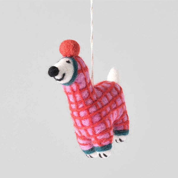 Jayla the Dog Felt Ornament