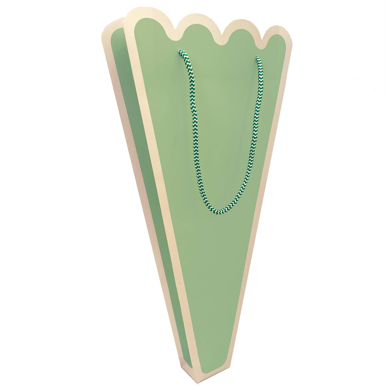 Mint Scallop Bouquet Gift Bag