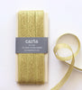 Metallic Loose Weave Ribbon | Wood Paddle 10 Yards