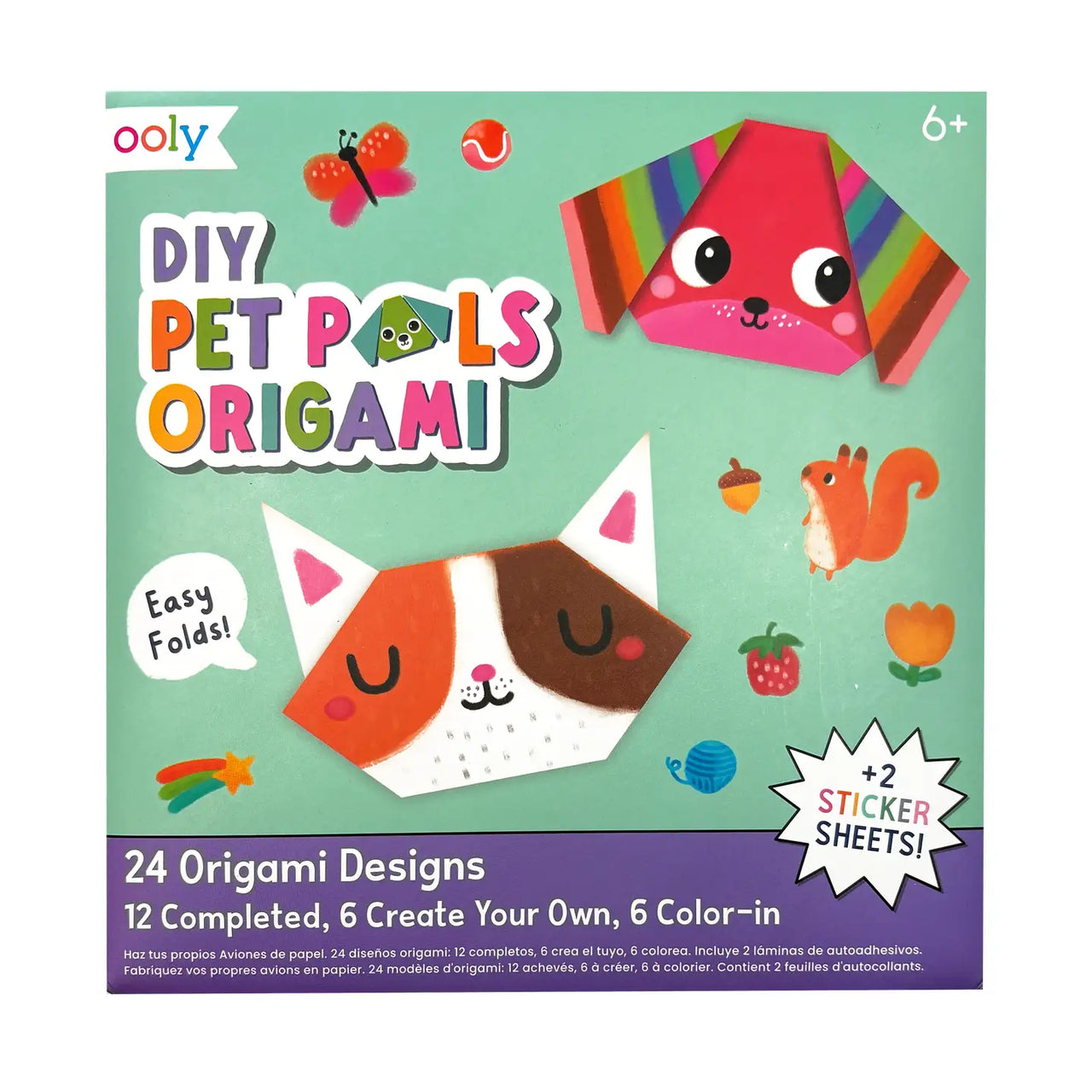 D.I.Y. Pet Pals Origami - Set of 24
