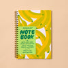 Banana A5 Letterpress Spiral Notebook