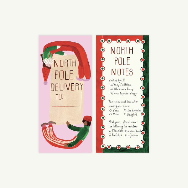 North Pole Delivery Gift Tag