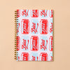 Diet Soda Warhol Pop Art A5 Letterpress Spiral Notebook