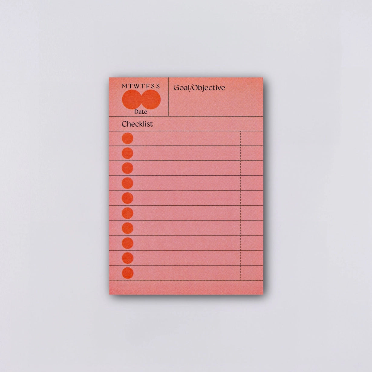 Habit Checklist Sticky Notes