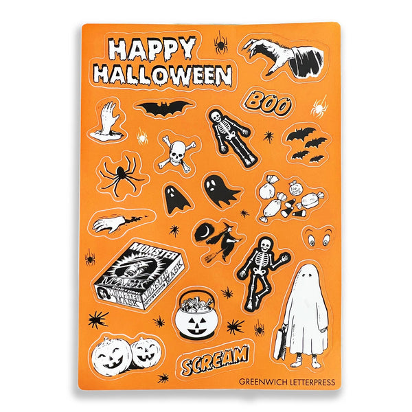 Vintage Halloween Sticker Sheet