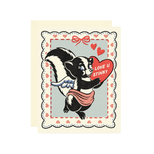 Love U Stinky Skunk Valentine