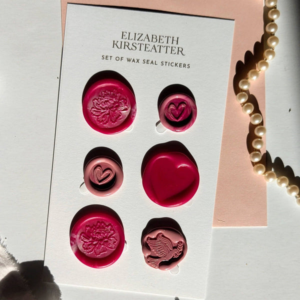 Pink Self Adhesive Wax Seal Set