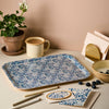 Blue Flora Medium Tray
