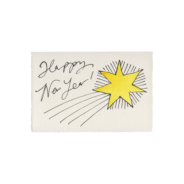 Happy New Year Shooting Star