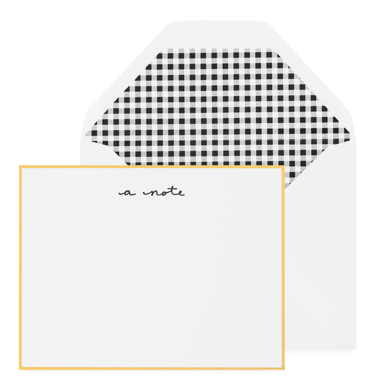 Gingham Note Set