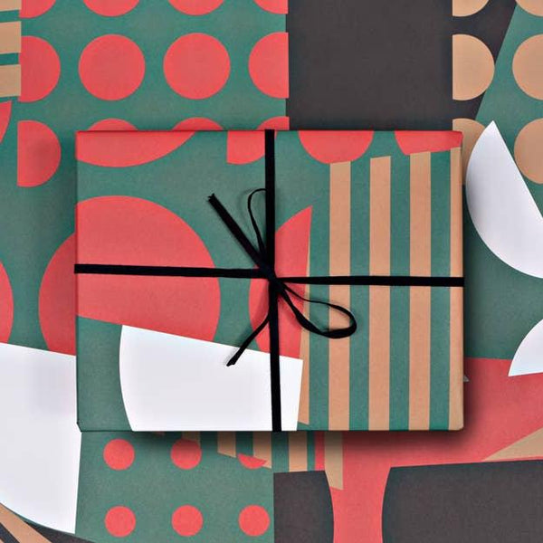 Spot Stripe Christmas Flat Gift Wrap