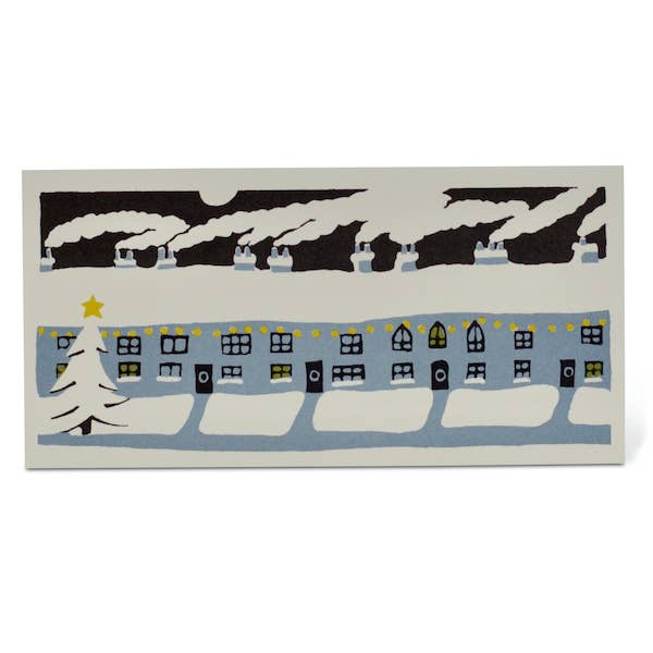 Long Christmas Chimneys Pack of Six
