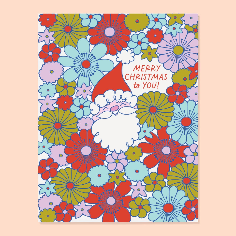 Santa Flowers Set of 6