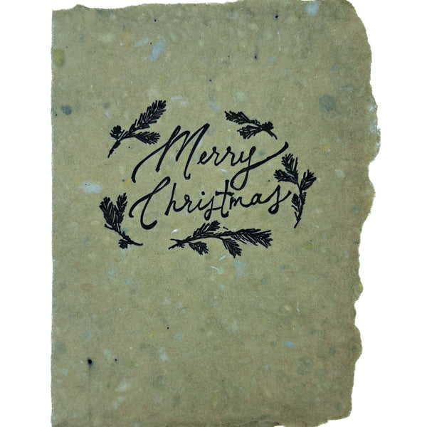 Merry Christmas Pine Wreath