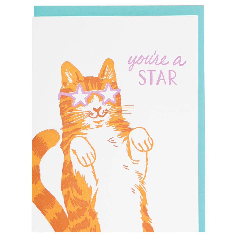 Star Cat Card