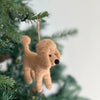 Poodle Felt Ornament