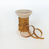 Metallic Braided Ribbon Wood Spool