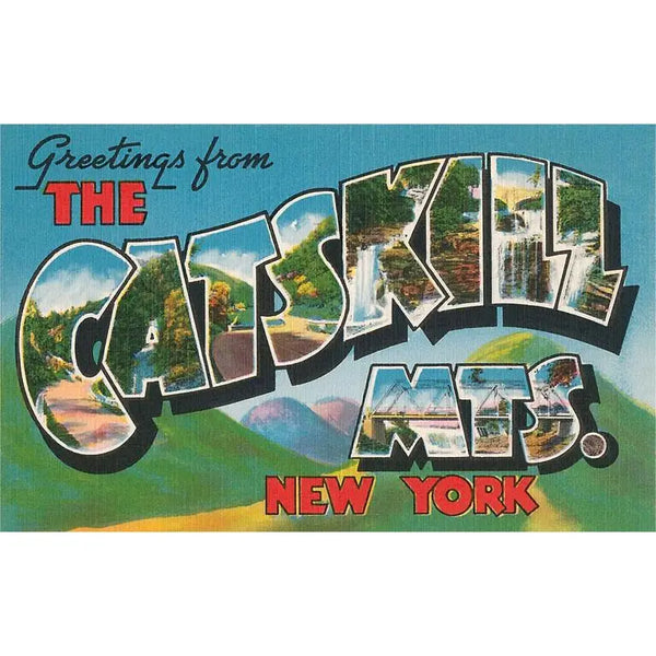 NS-767 Greetings from the Catskill Mountains, New York - Vintage Image, Postcard