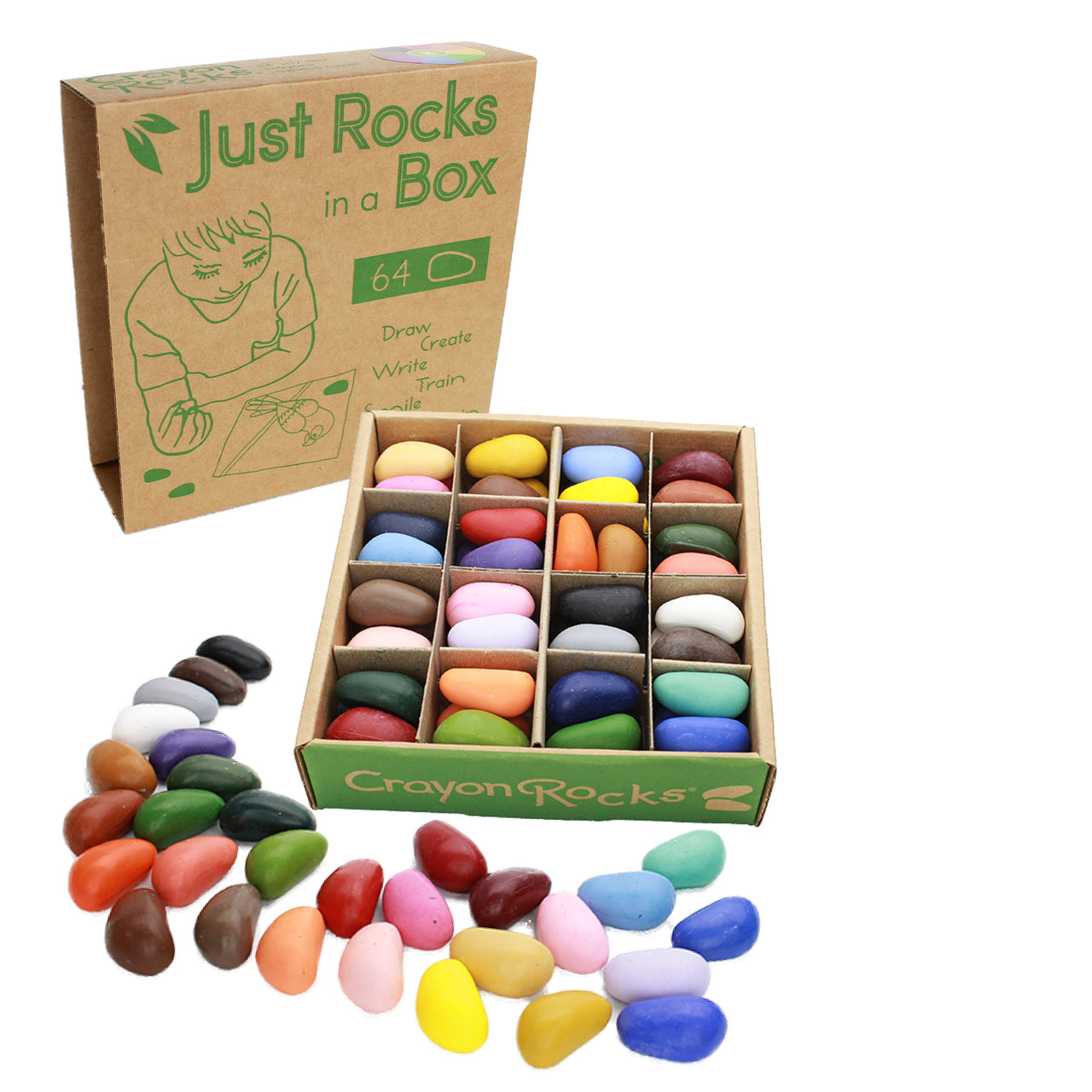 32 Colors Crayon Rocks
