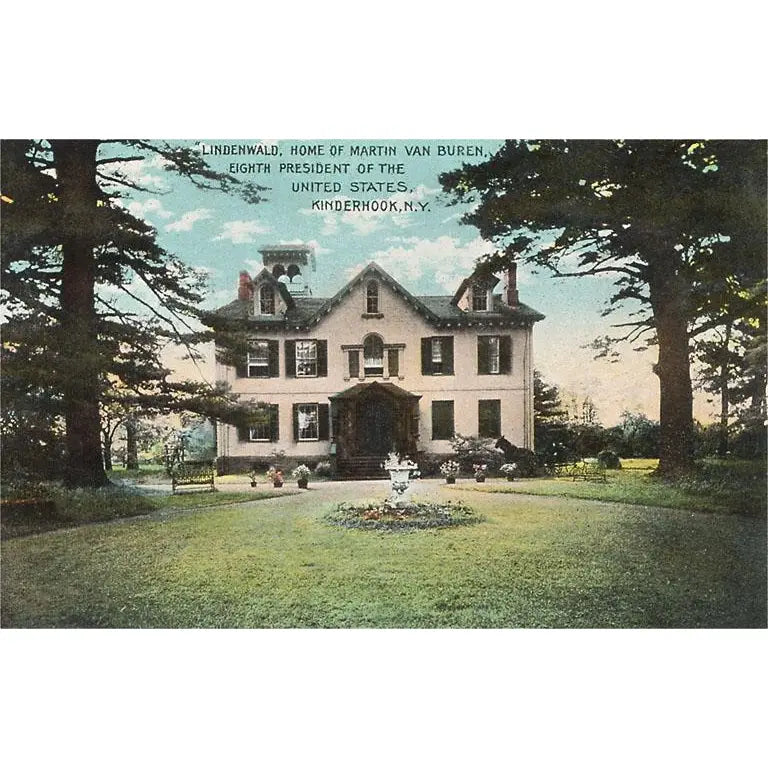 NS-861 Van Buren's House, Kinderhook - Vintage Image, Postcard
