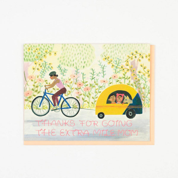 Mom Biking Card