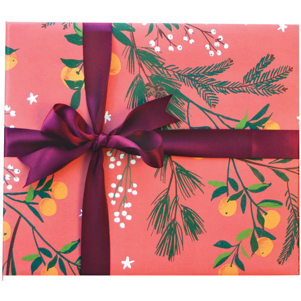 Clementines and Botanicals Gift Wrap Sheet