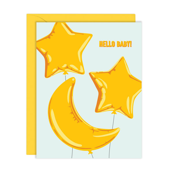 Moon Star Balloons Hello Baby