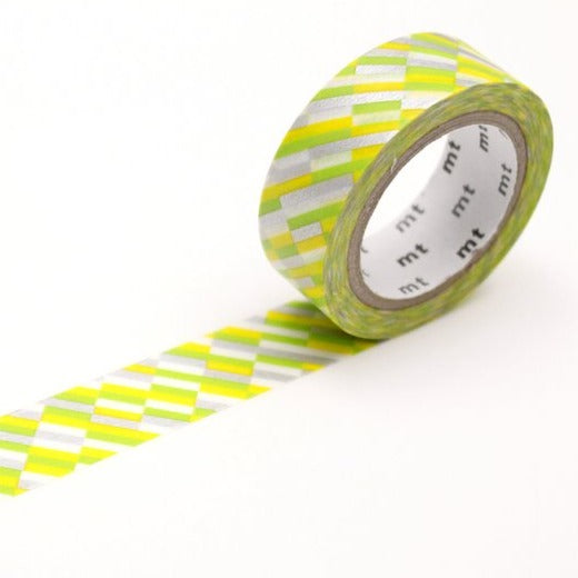 Block Stripe Green Washi Tape