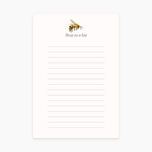 Busy As A Bee Notepad