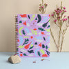 Patterned Cloth Spiral Notebook