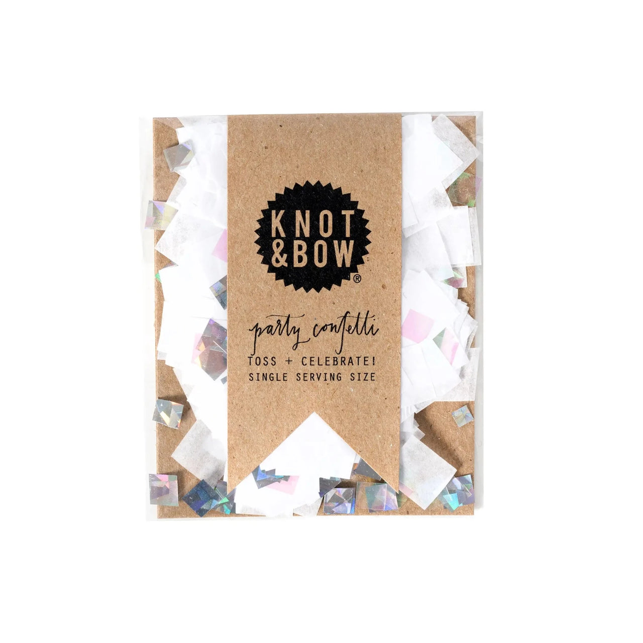 Confetti Single Serve - White Iridescent