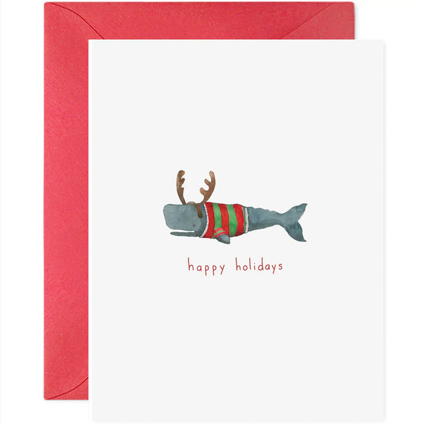 Christmas Whale Card