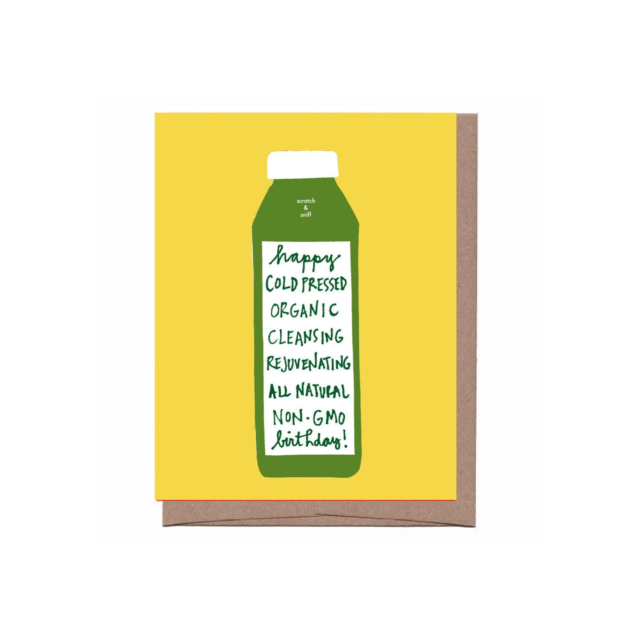 Cold Pressed Juice Birthday Scratch & Sniff