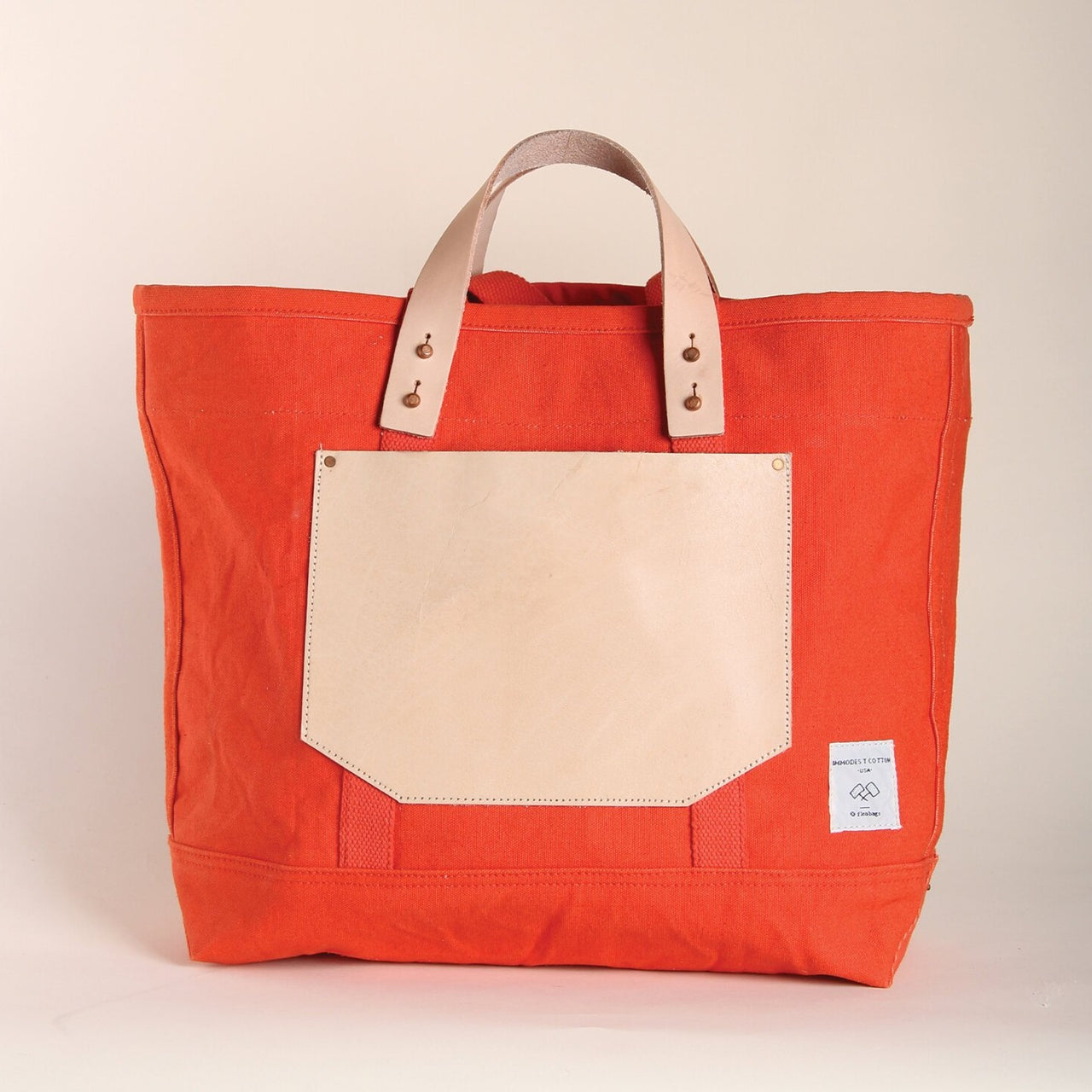 East-West Pocket Tote, Assorted Colors