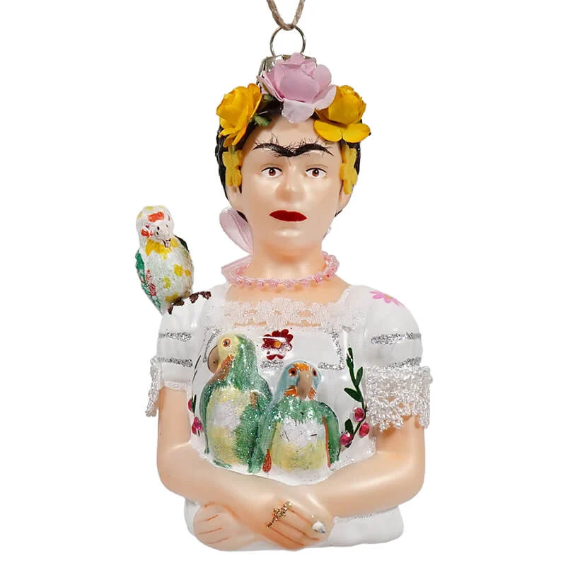 Frida With Parrots Ornament