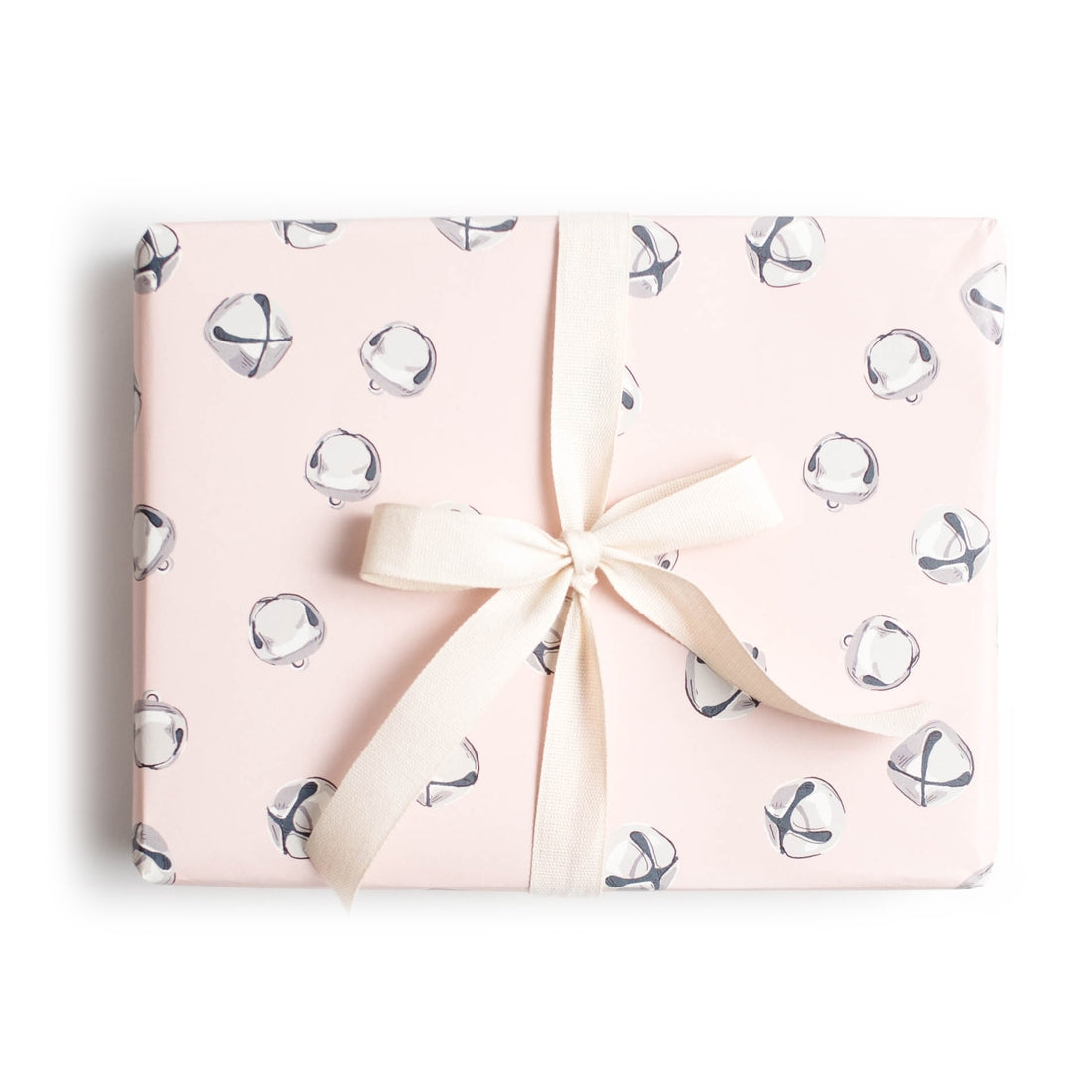 Jingle Bell Blush Gift Wrap - Single Sheet