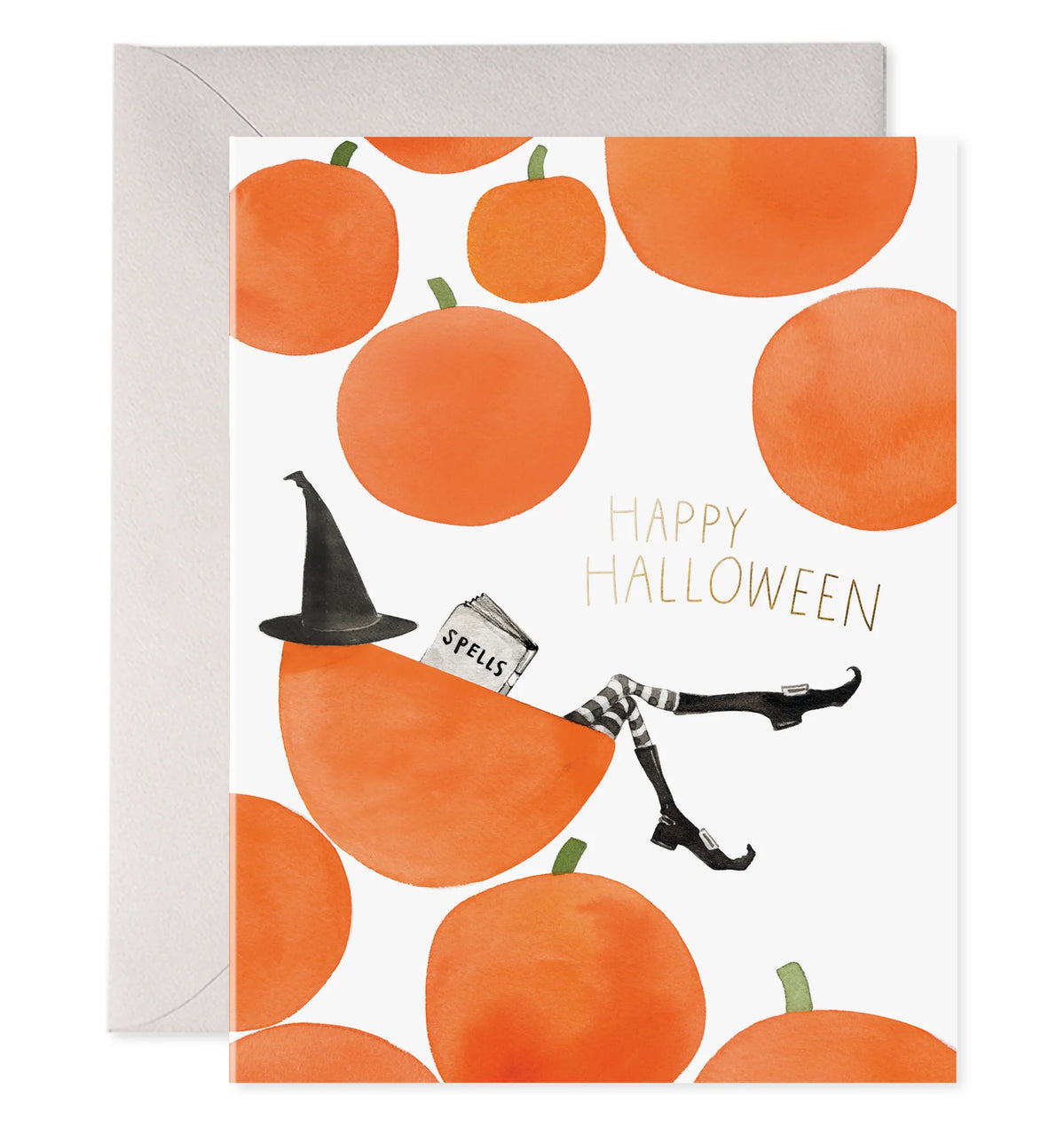 Pumpkin Witch Card