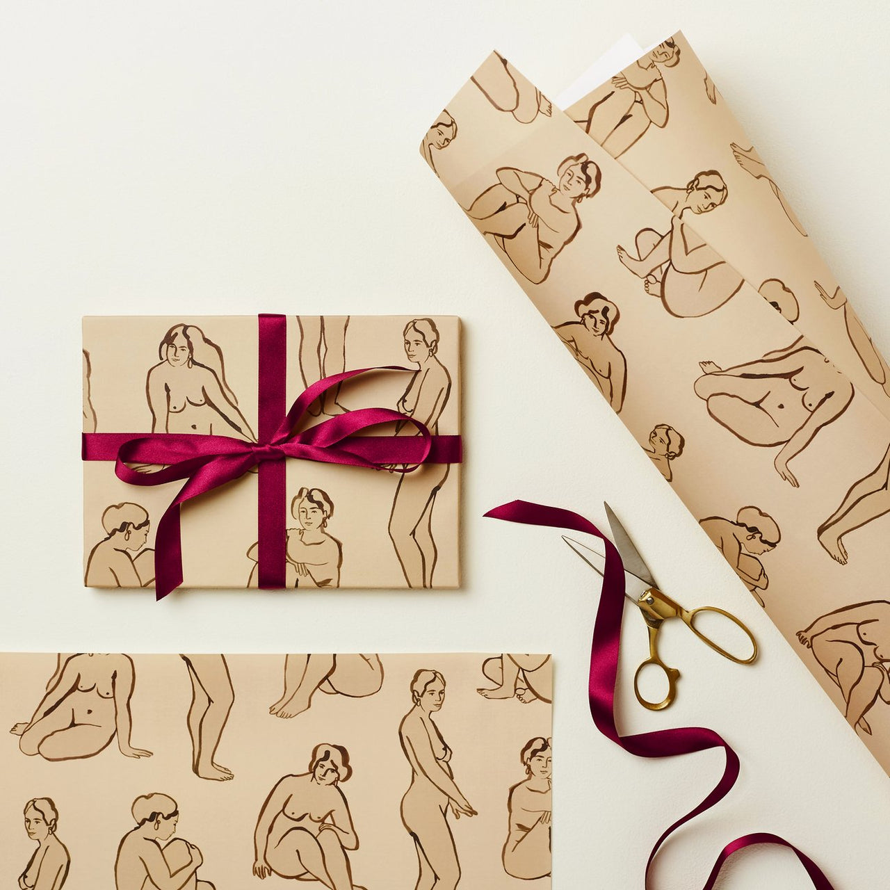 Nudes Gift Wrap Sheet