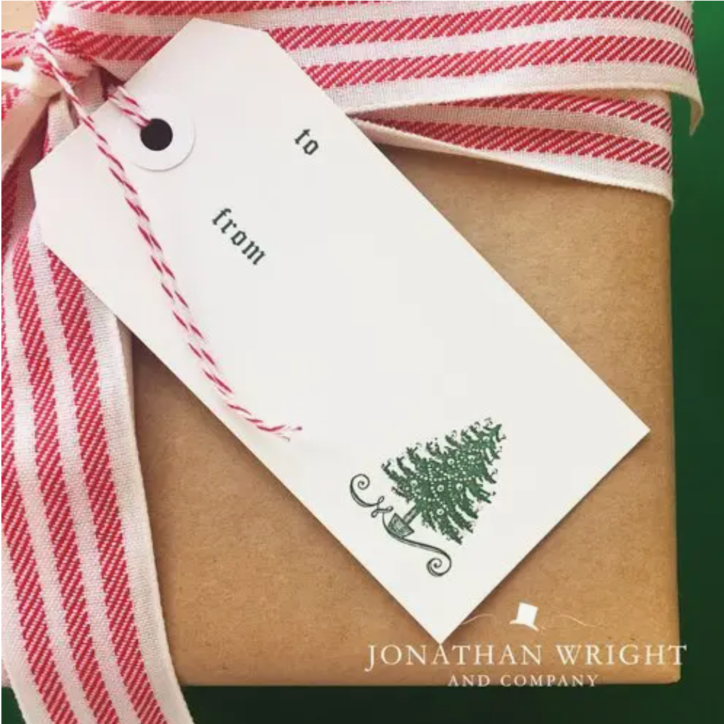 Scroll Tree set of 10 Gift Tags