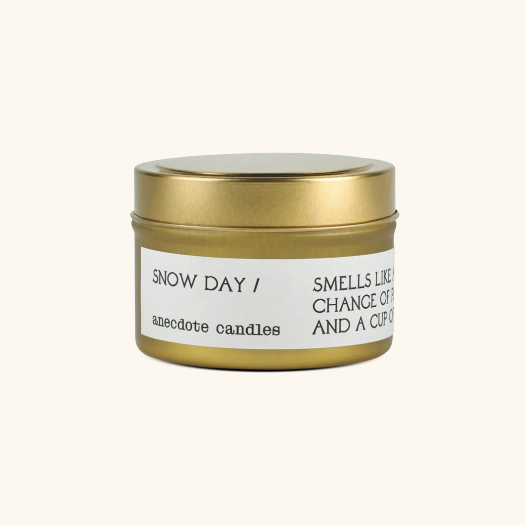 Snow Day Gold Travel Tin Candle (Limited Edition)