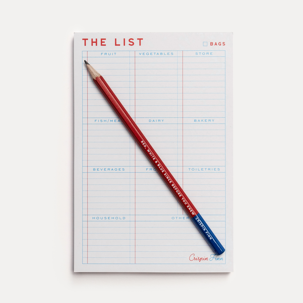 The List Shopping Planner Note Pad