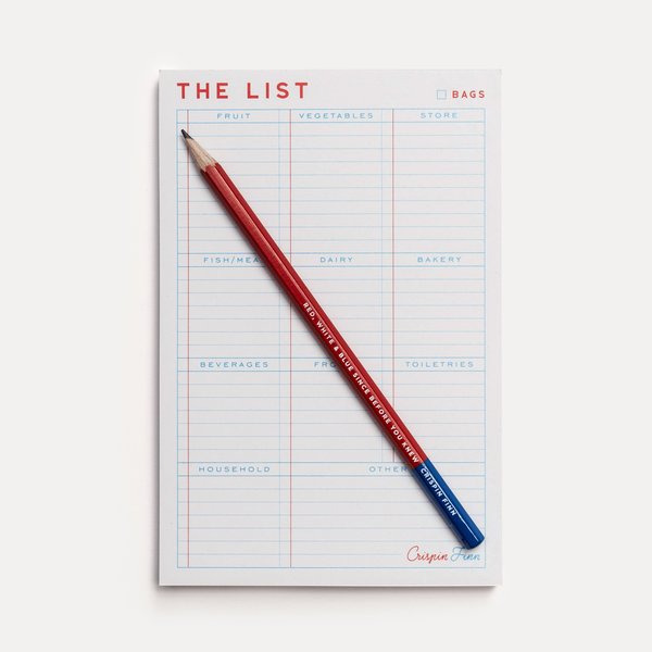 The List Shopping Planner Note Pad