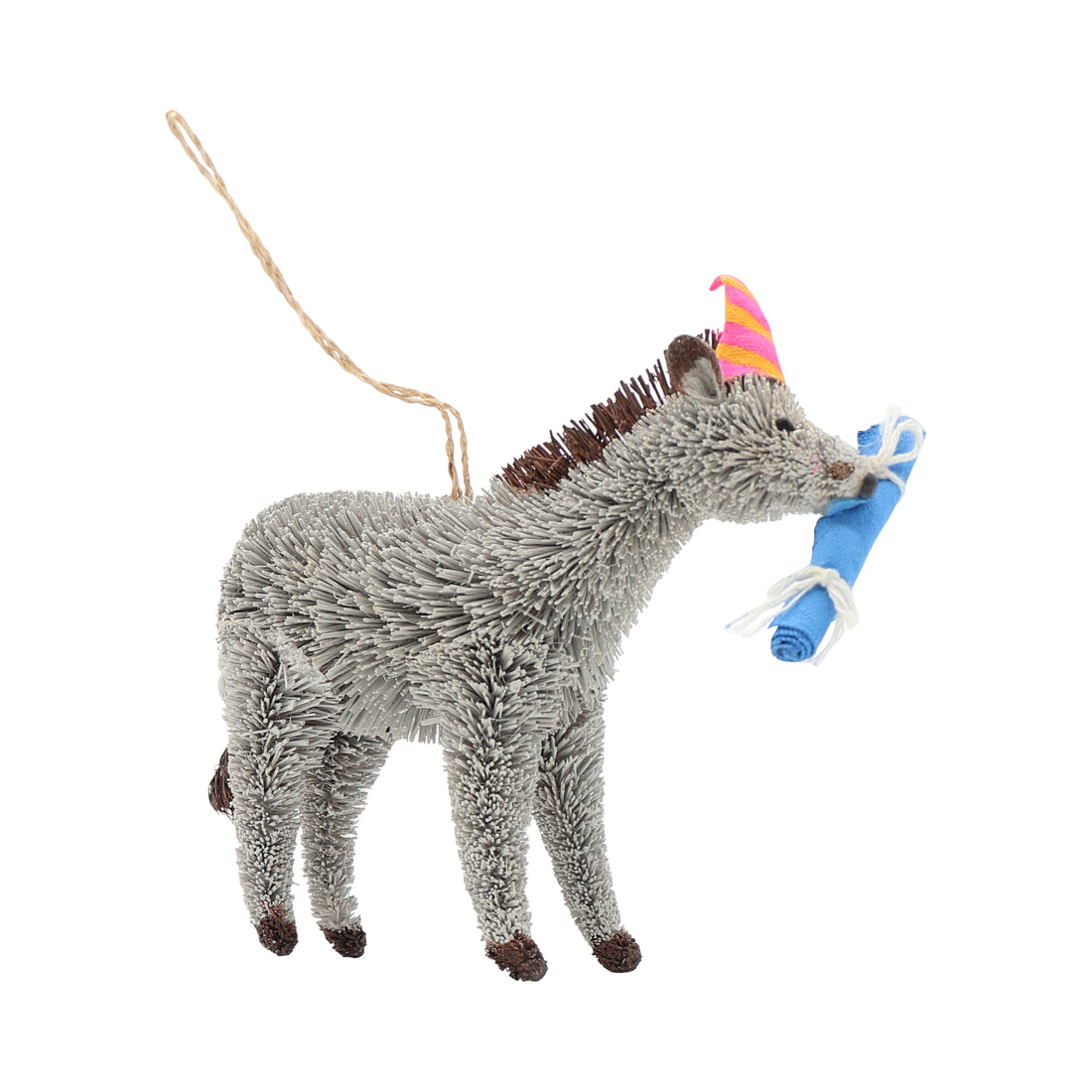 Bristle Donkey Ornament