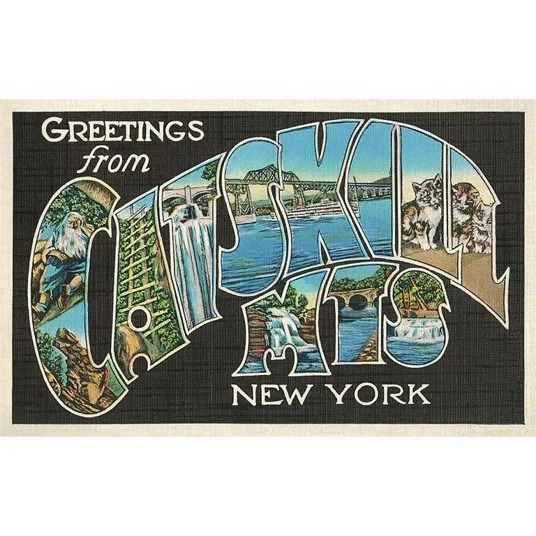 NS-769 Greetings from the Catskill Mountains, New York - Vintage Image, Postcard