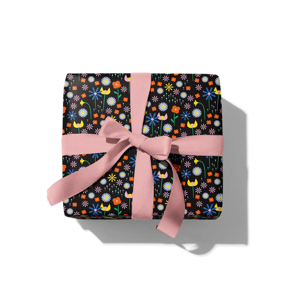 Chanson de Fleurs Floral Pattern Gift Wrap - Single Sheet